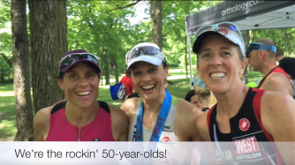 The Rockin' 50-year-olds: Cheryl Zitur, Christel Kippenhan, Julia Weisbecker (photo: trilifetoday.com)
